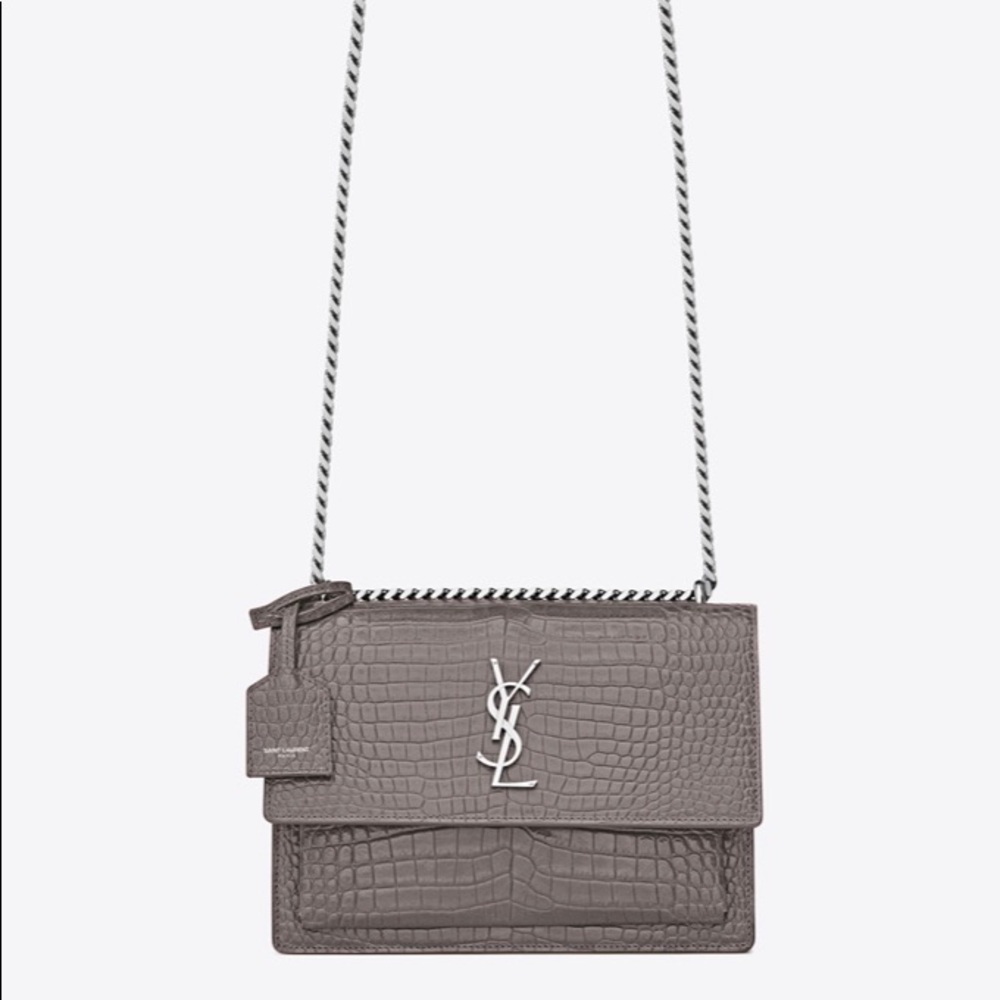 YSL croc bag SOLD!
